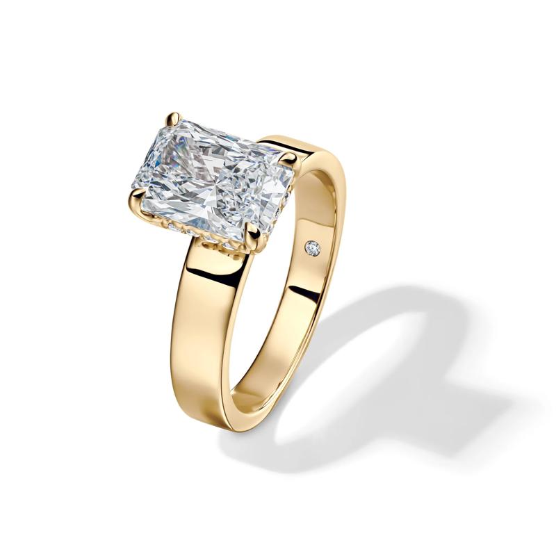 Collins Radiant-Cut Engagement Ring in 14K Yellow Gold &#40;2 5/8 ct. tw.&#41; – Image 4 of 5