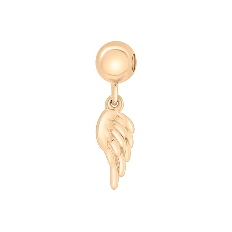 Angel Wing Bead Charm in Vermeil – Image 1 of 3