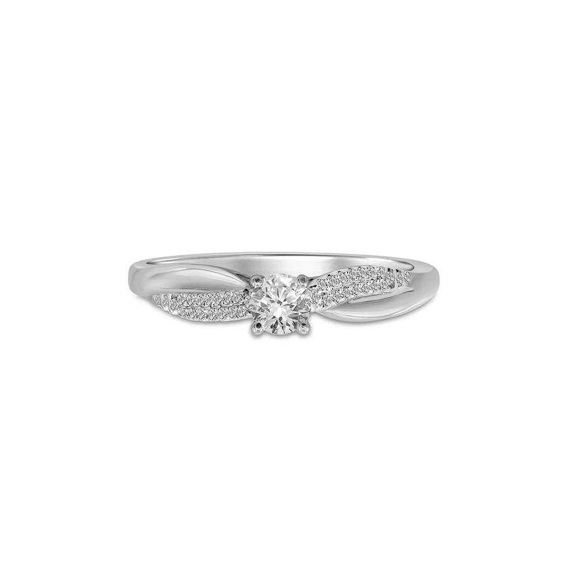 1/3 ct. tw. Diamond Engagement Ring in 10K White Gold – Image 1 of 3
