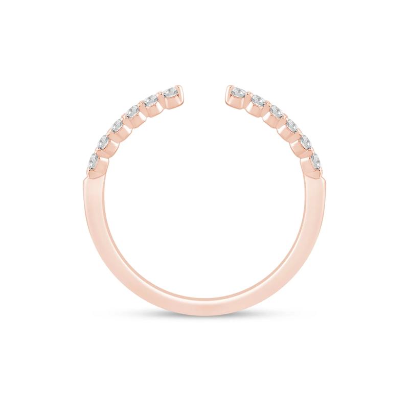 Round Diamond Open Band in 14K Rose Gold (1/4 ct. tw.) – Image 2 of 3