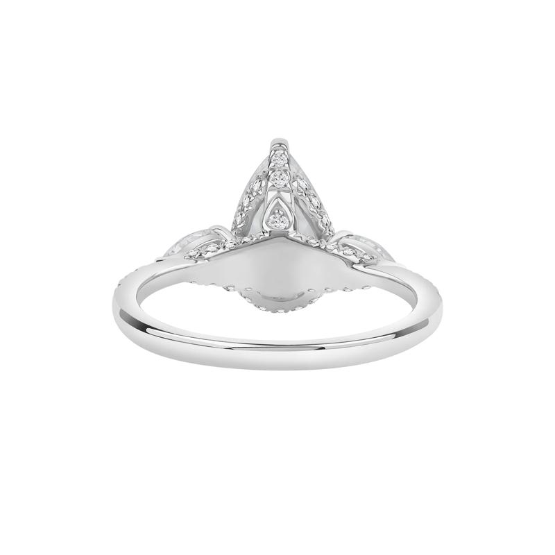River Lab Grown Diamond Pear-Shaped Engagement Ring in 14K White Gold &#40;3-1/4 ct. tw.&#41; – Image 4 of 5