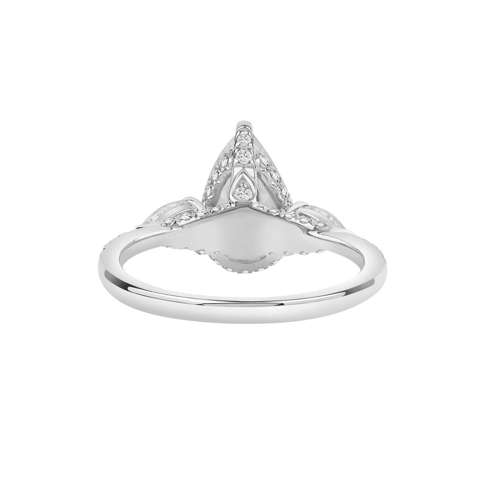 River Lab Grown Diamond Pear-Shaped Engagement Ring in 14K White Gold (3-1/4 ct. tw.) – Image 4 of 5
