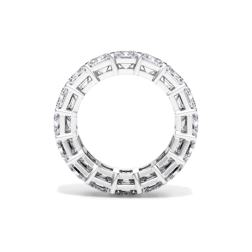 Lab Grown Diamond Emerald-Cut Eternity Band in Platinum (12 ct. tw.) – Image 2 of 4