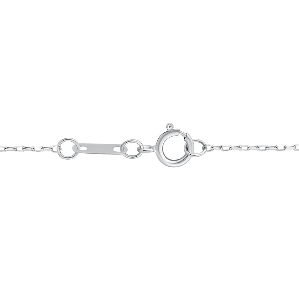 Lab Grown Diamond Hexagon Drop Pendant Necklace in 14K White Gold (1/3 ct. tw.) – Image 3 of 3
