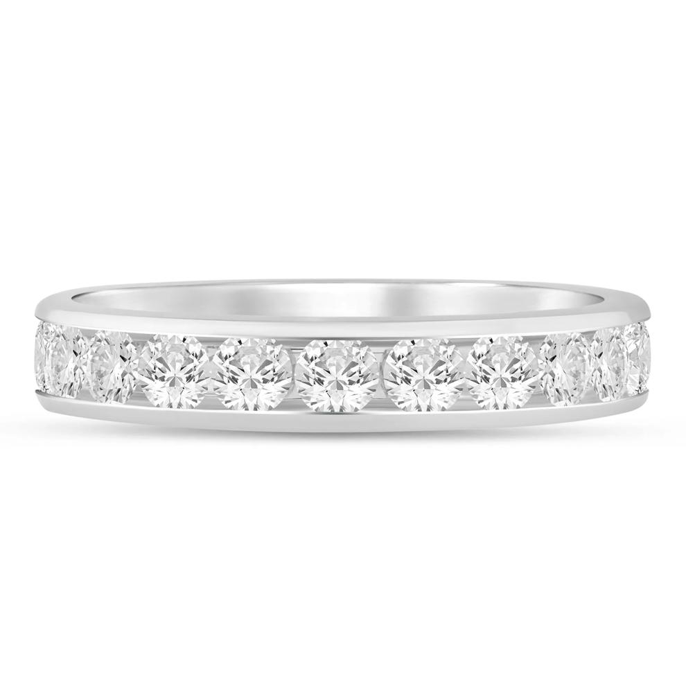 Lab Grown Diamond Channel-Set Band in 14K White Gold (1 ct. tw.) – Image 1 of 3