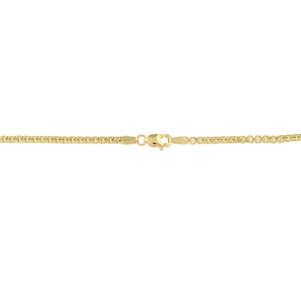 Solid Box Chain in 14K Yellow Gold, 2.5MM, 20" – Image 2 of 3