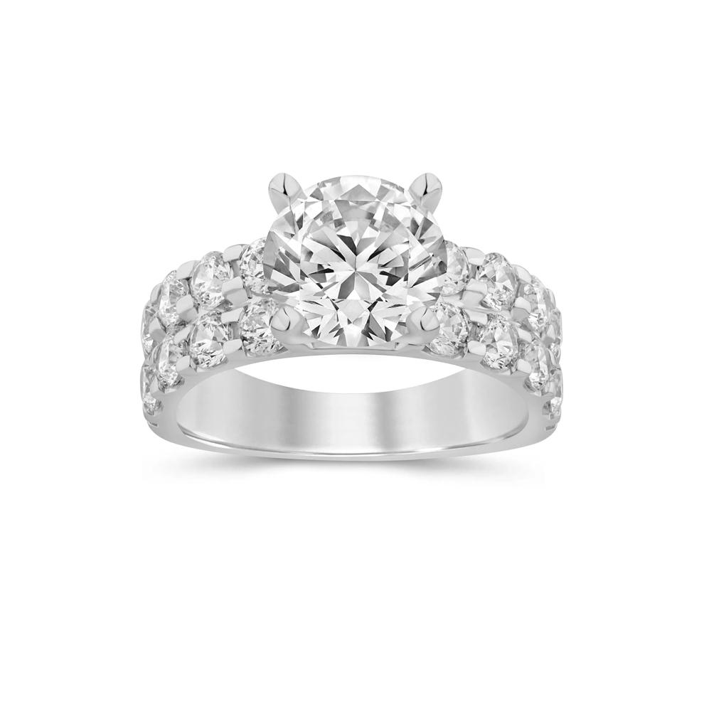 1 3/4 ct. tw. Lab Grown Diamond Semi-Mount Engagement Ring in 14K White Gold (Setting Only) – Image 1 of 6