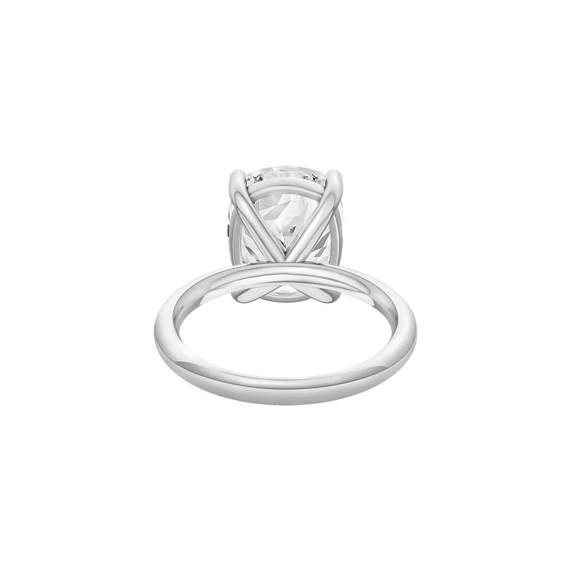 Lab Grown Diamond Elongated Cushion-Cut Engagement Ring in Platinum (6 ct. tw.) – Image 4 of 4