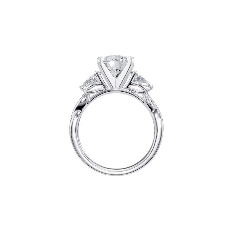 Lab Grown Diamond Semi-Mount Engagement Ring in 14K White Gold &#40;Setting Only&#41; – Image 3 of 6