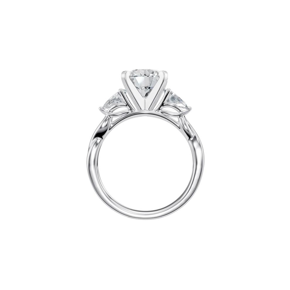 Lab Grown Diamond Semi-Mount Engagement Ring in 14K White Gold (Setting Only) – Image 3 of 6