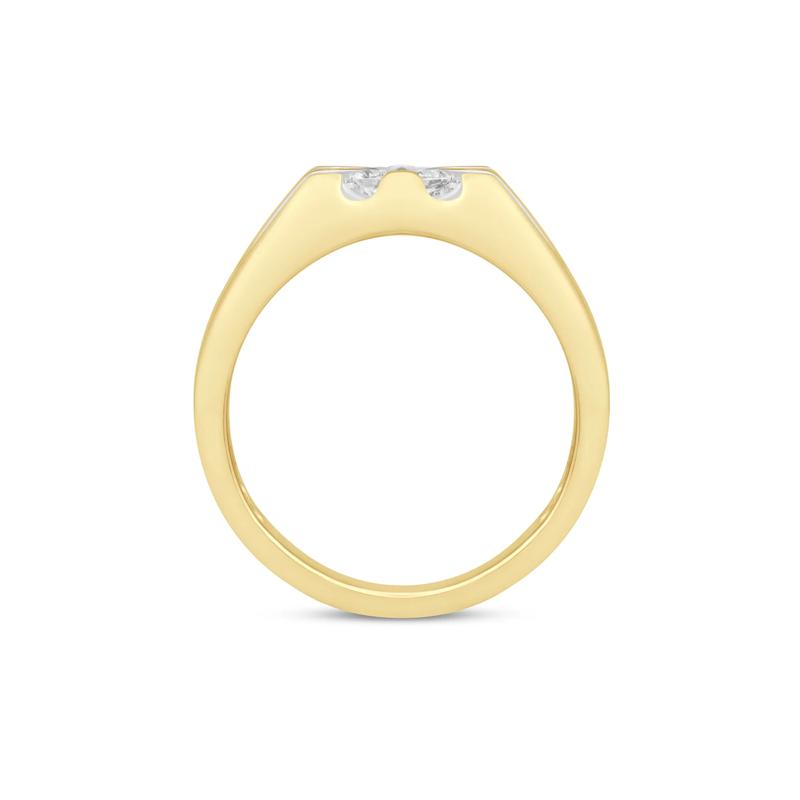 Men&rsquo;s Lab Grown Diamond Ring in 10K Yellow Gold &#40;1 ct. tw.&#41; – Image 2 of 3
