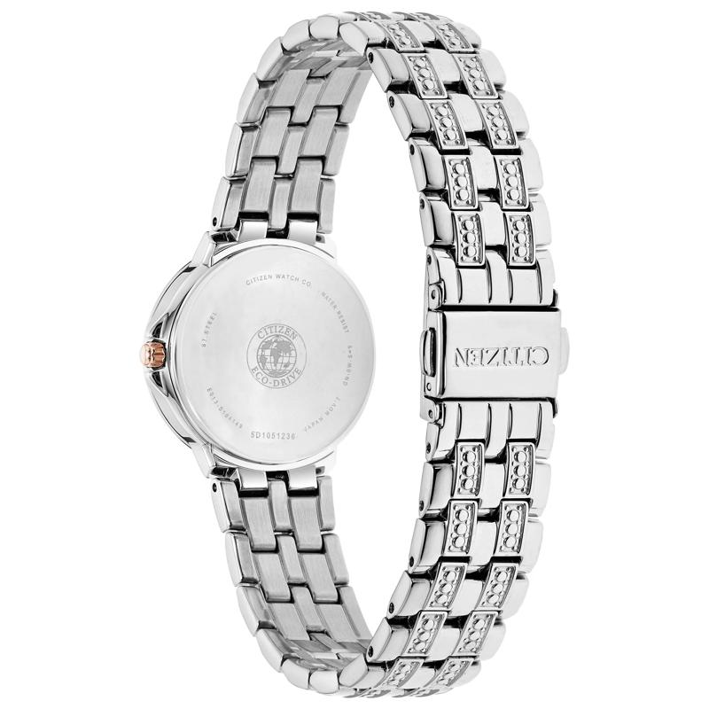 Ladies&#39; Silhouette Crystal Watch in Stainless Steel, 28MM – Image 3 of 4