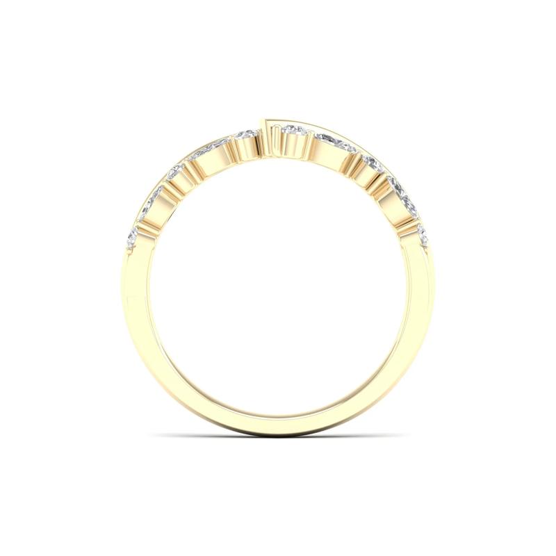 Diamond Chevron Band in 14K Yellow Gold &#40;1/3 ct. tw.&#41; – Image 2 of 5