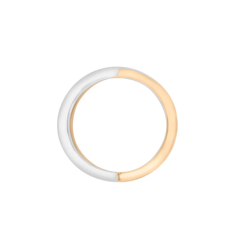 Two-Tone &#39;X&#39; Ring in Vermeil – Image 2 of 7