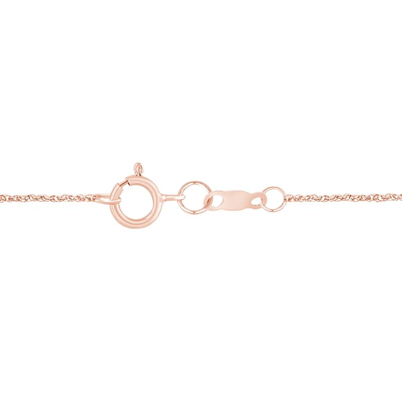 Oval Amethyst Pendant in 10K Rose Gold &#40;1/10 ct. tw.&#41; – Image 3 of 3