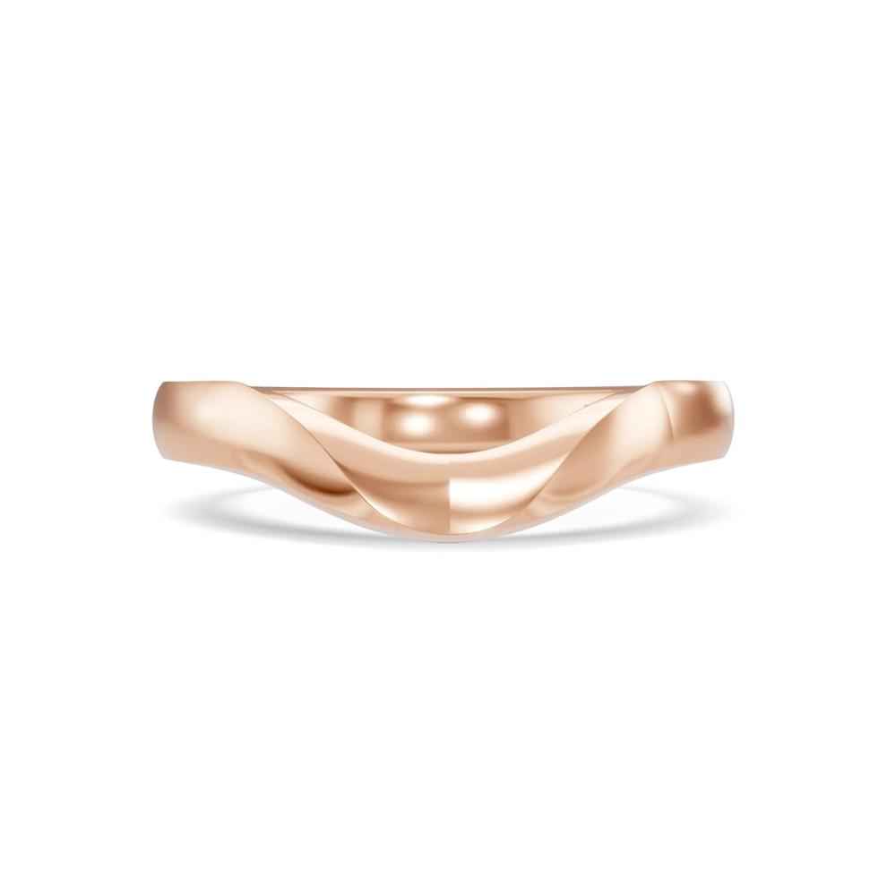Plain 5MM Contour Band in 10K Rose Gold – Image 1 of 4
