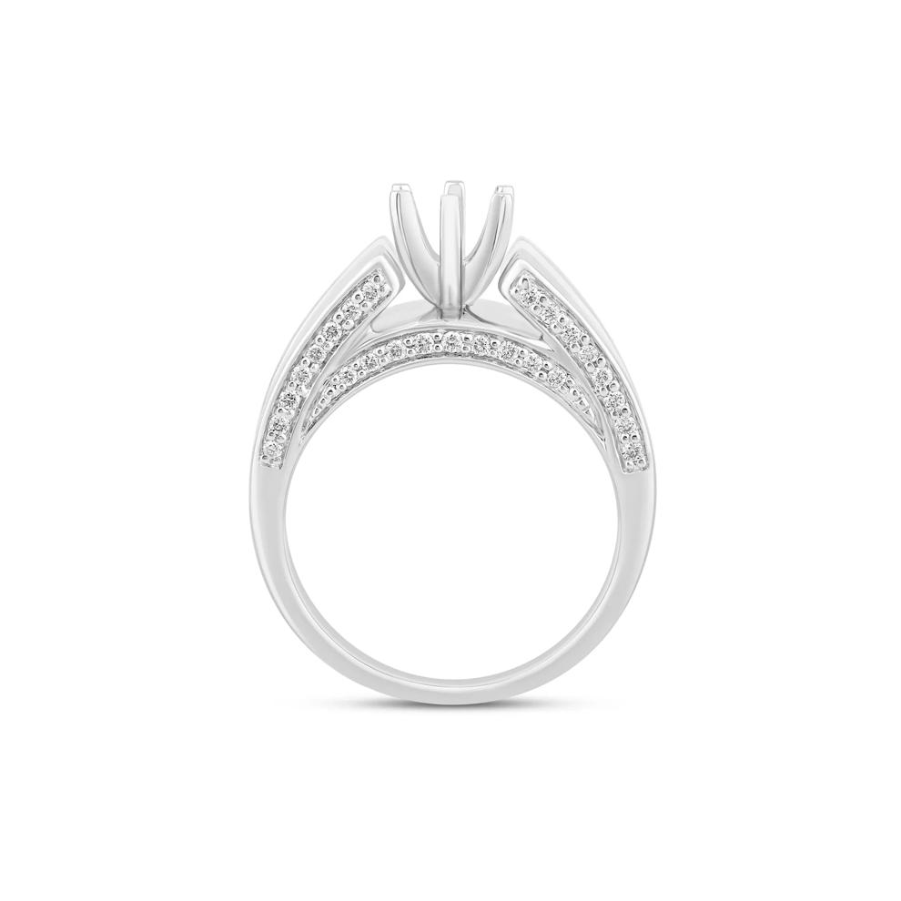 Diamond Semi-Mount Engagement Ring in 14K White Gold (1 1/3 ct. tw.) (Setting Only) – Image 4 of 6