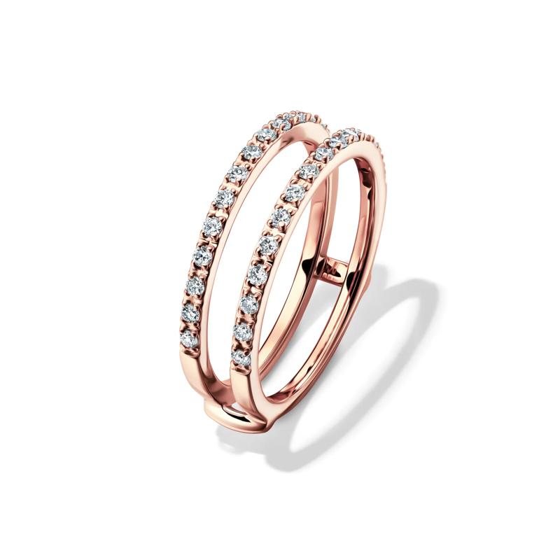 Lab Grown Diamond Straight Insert in 14K Rose Gold &#40;1/3 ct. tw.&#41; – Image 4 of 4