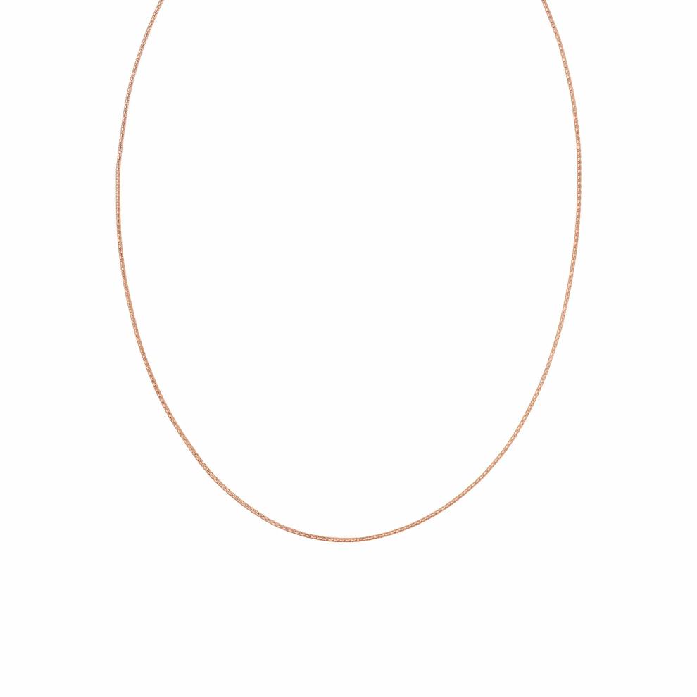 Adjustable Popcorn Chain in 10K Rose Gold, 1.15mm, 22" – Image 1 of 3
