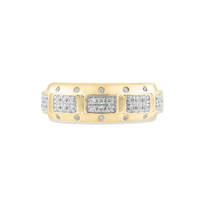 Men's Lab Grown Diamond Band in 10K Yellow Gold (1/2 ct. tw.)