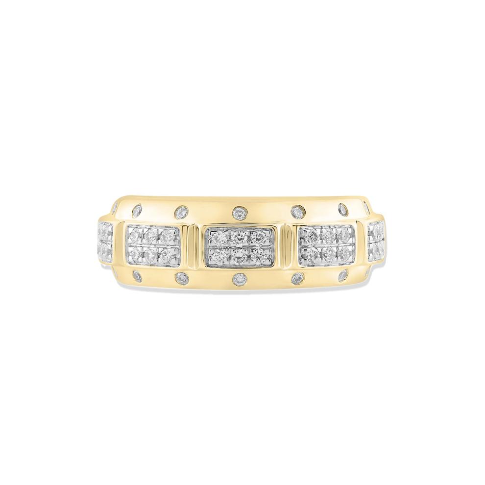 Men's Lab Grown Diamond Band in 10K Yellow Gold (1/2 ct. tw.) – Image 1 of 4