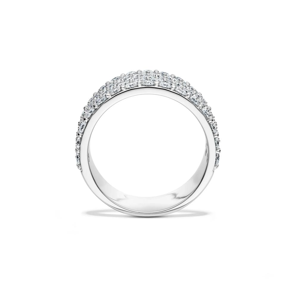 Lab Grown Diamond Pave Multi Row Band in 14K White Gold (2 ct. tw.) – Image 2 of 4