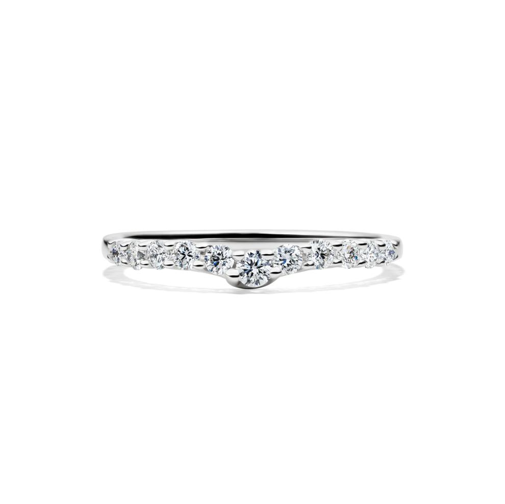 Lab Grown Diamond Chevron Band in Platinum (1/3 ct. tw.) – Image 1 of 4