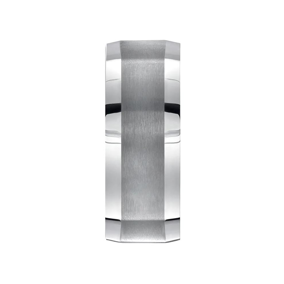 Men's Beveled Edge Band in Titanium – Image 3 of 3