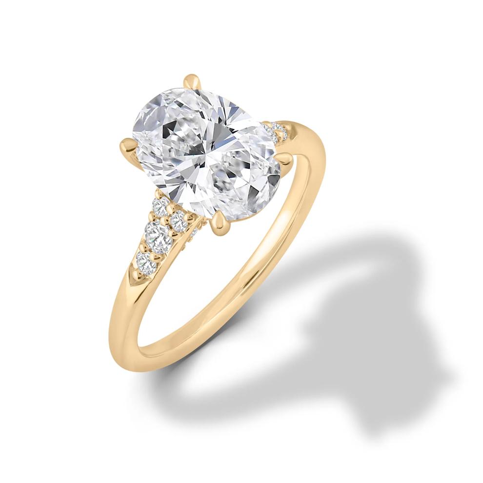 Lab Grown Diamond Engagement Ring in 14K Yellow Gold (2 3/4 ct. tw) – Image 4 of 4
