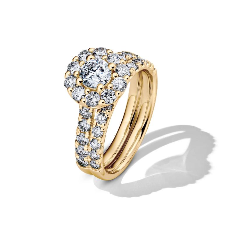 Diamond Bridal Set in 14K Yellow Gold (2 ct. tw.) – Image 5 of 7