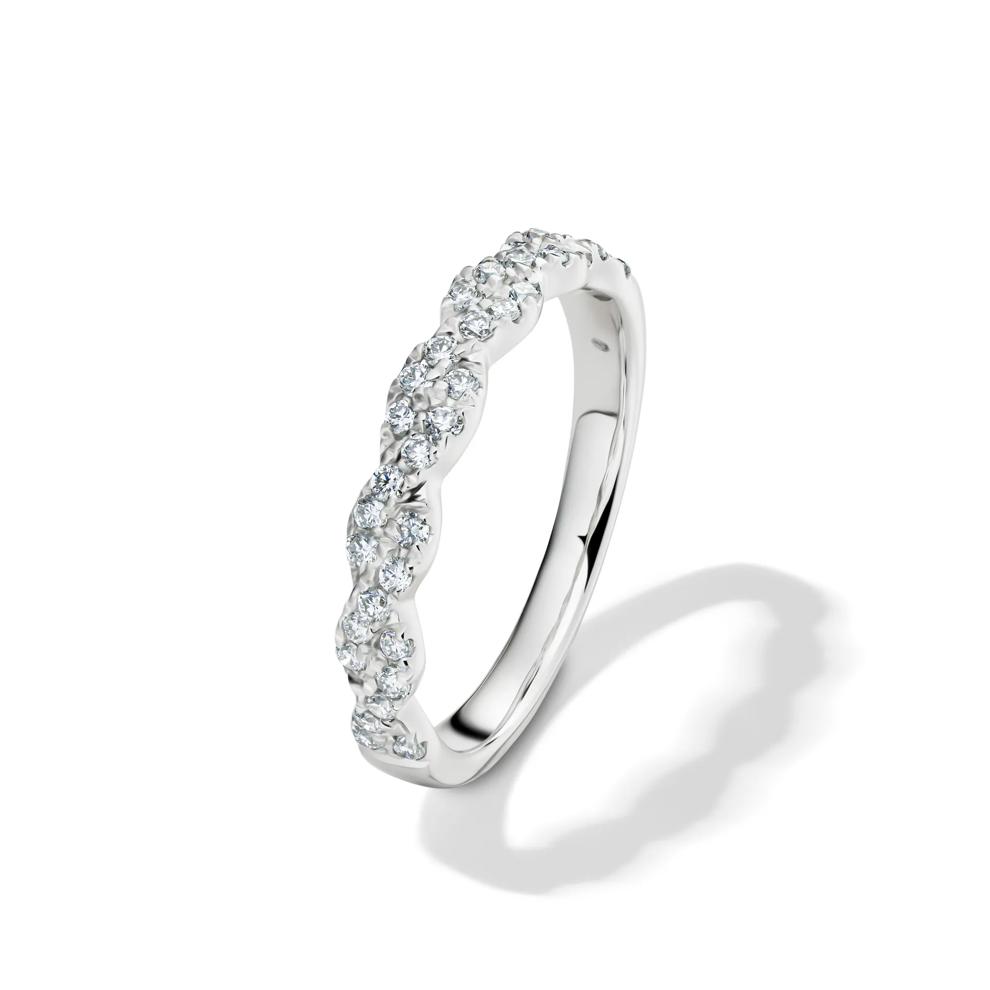 Lab Grown Diamond Twist Band in 10K White Gold (1/3 ct. tw.) – Image 4 of 4