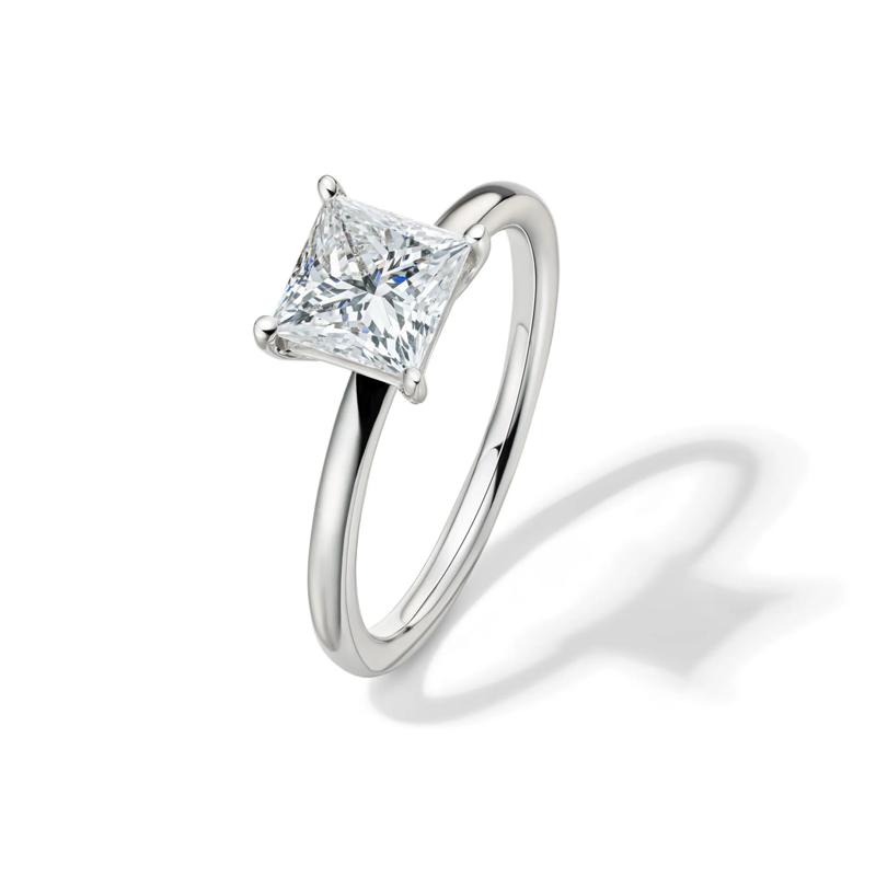 Lab Grown Diamond Princess-Cut Solitaire Engagement Ring in Platinum &#40;1 1/2 ct.&#41; – Image 4 of 4