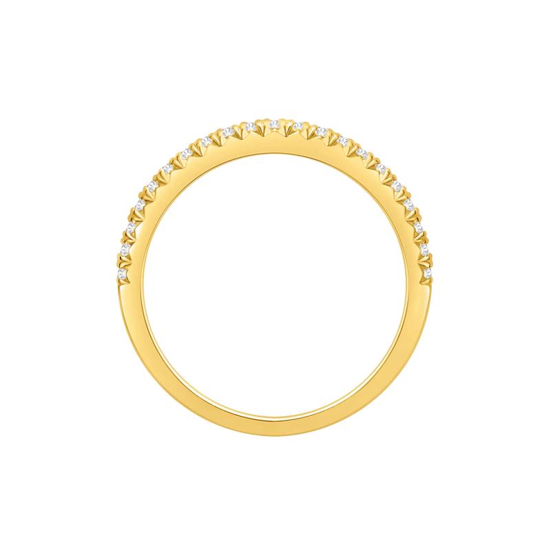 Lab Grown Diamond Anniversary Band in 14K Yellow Gold &#40;1/4 ct. tw.&#41; – Image 2 of 3