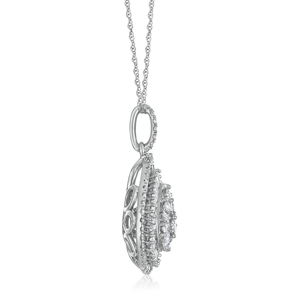 Diamond Pendant in 10K White Gold (1 ct. tw.) – Image 2 of 3