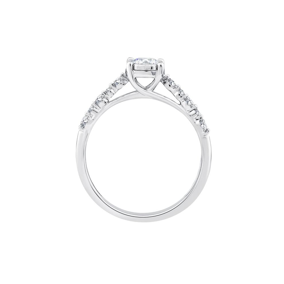 Lab Grown Diamond Promise Ring in 10K White Gold (1/2 ct. tw.) – Image 2 of 3