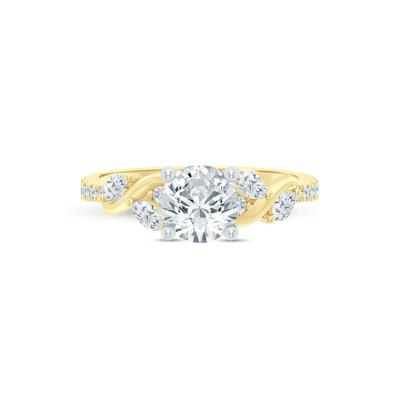 Lab Grown Diamond Marquise Semi-Mount Ring in 14K Gold (1/3 ct. tw.) (Setting Only)