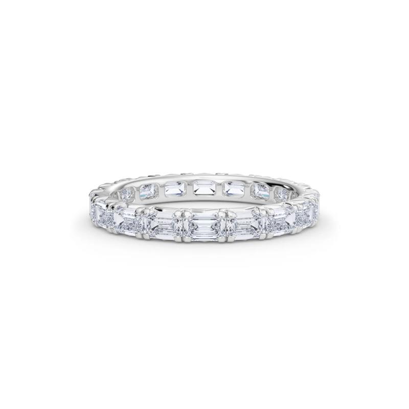 Lab Grown Emerald-Cut Diamond Eternity Band in 14K White Gold &#40;2 1/7 ct. tw.&#41; – Image 1 of 4
