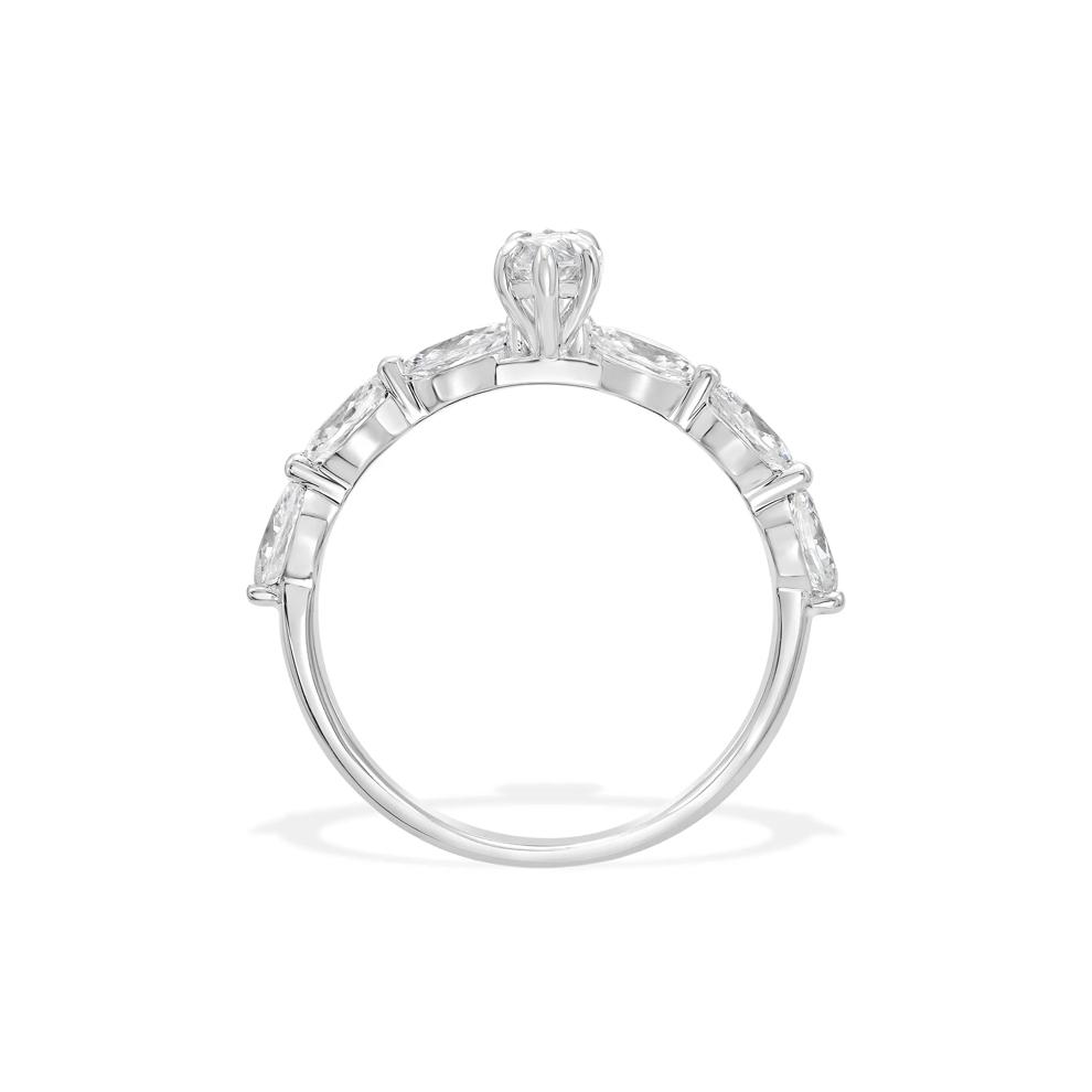 Diamond Marquise Center Engagement Ring in 14K White Gold (1 ct. tw.) – Image 2 of 4