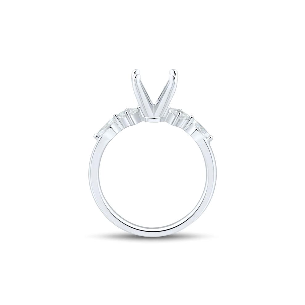 Lab Grown Diamond Semi-Mount Engagement Ring in Platinum (1/3 ct. tw.) – Image 4 of 6