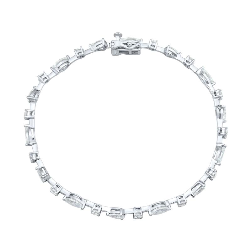 Lab Grown Diamond Bracelet in 10K White Gold (4-1/2 ct. tw.) – Image 2 of 3