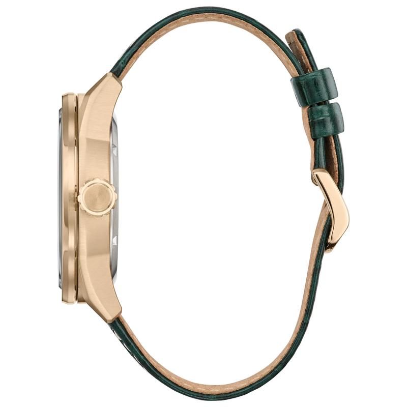 Men&#39;s Marvel Loki Watch in Green Leather and Gold-Tone Stainless Steel, 45MM – Image 2 of 3