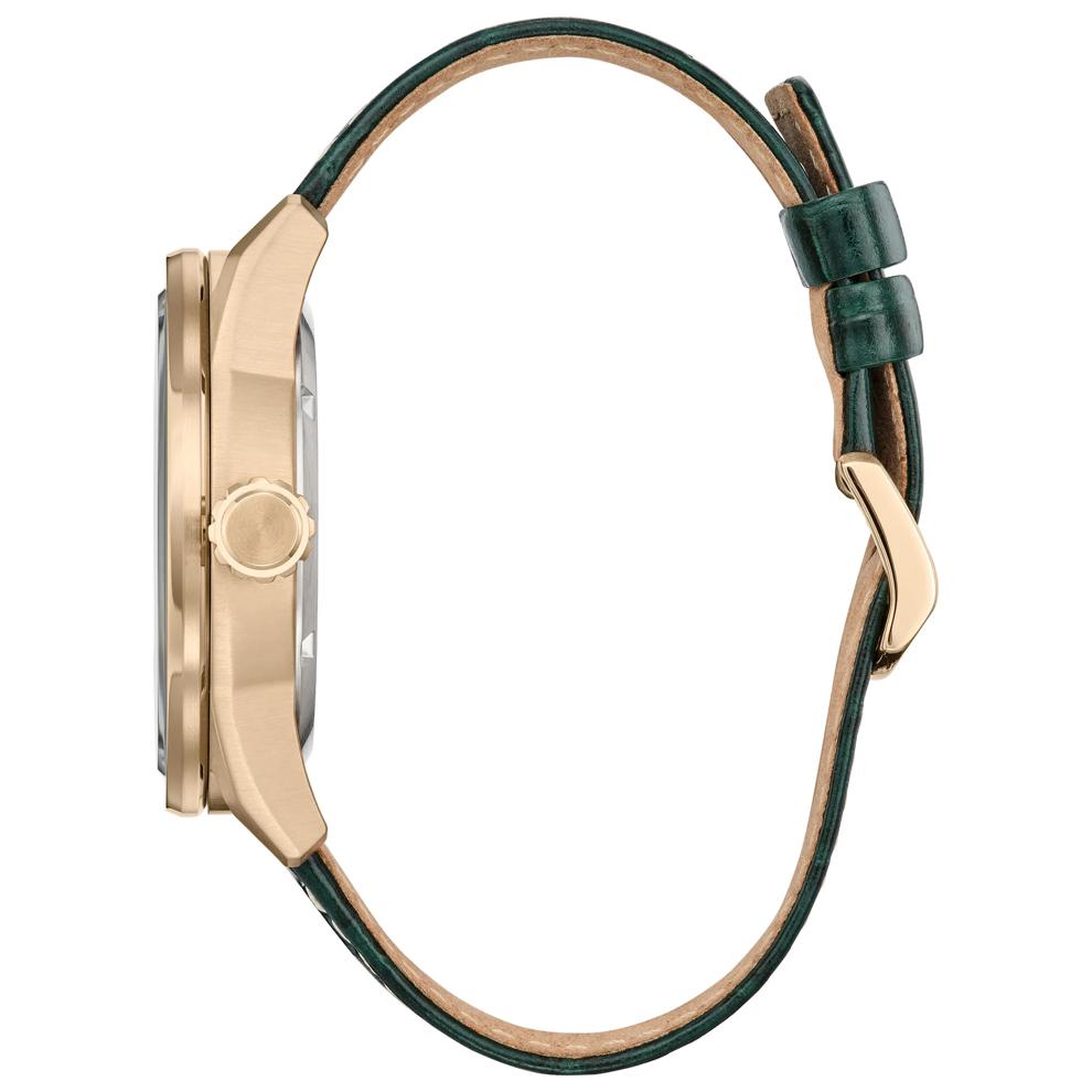 Men's Marvel Loki Watch in Green Leather and Gold-Tone Stainless Steel, 45MM – Image 2 of 3