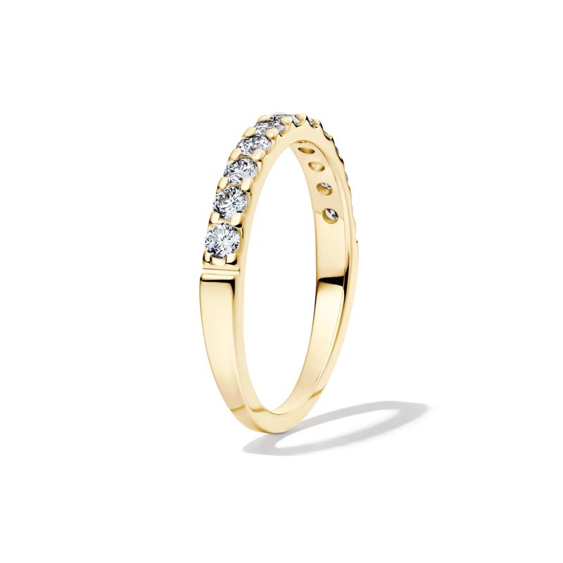 1/2 ct. tw. Lab Grown Diamond Band in 14K Yellow Gold – Image 3 of 4