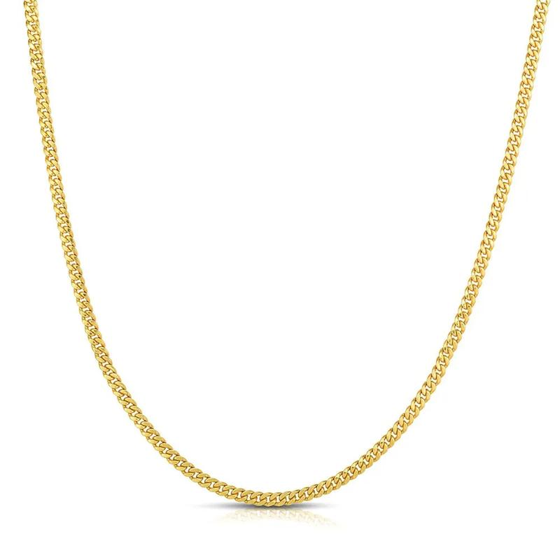 Miami Cuban Chain in 14K Yellow Gold, 22&quot; – Image 1 of 2