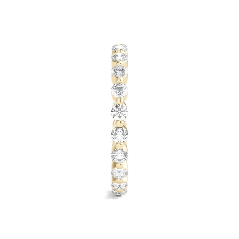 Round-Cut Diamond Shared Prong Eternity Band in 14k Yellow Gold &#40;1 ct. tw.&#41; – Image 3 of 3