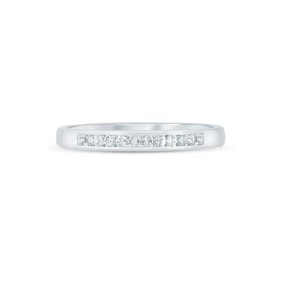 Princess-Cut Diamond Channel-Set Band in 14K White Gold (1/4 ct. tw.)