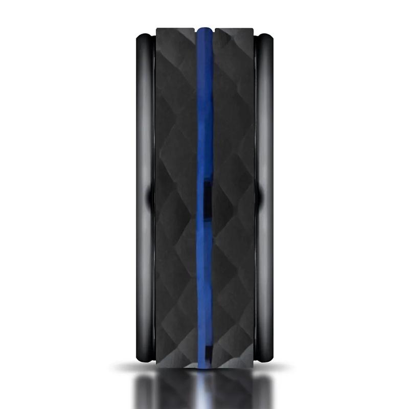 Black &amp; Blue Cobalt Band, 8MM – Image 2 of 3