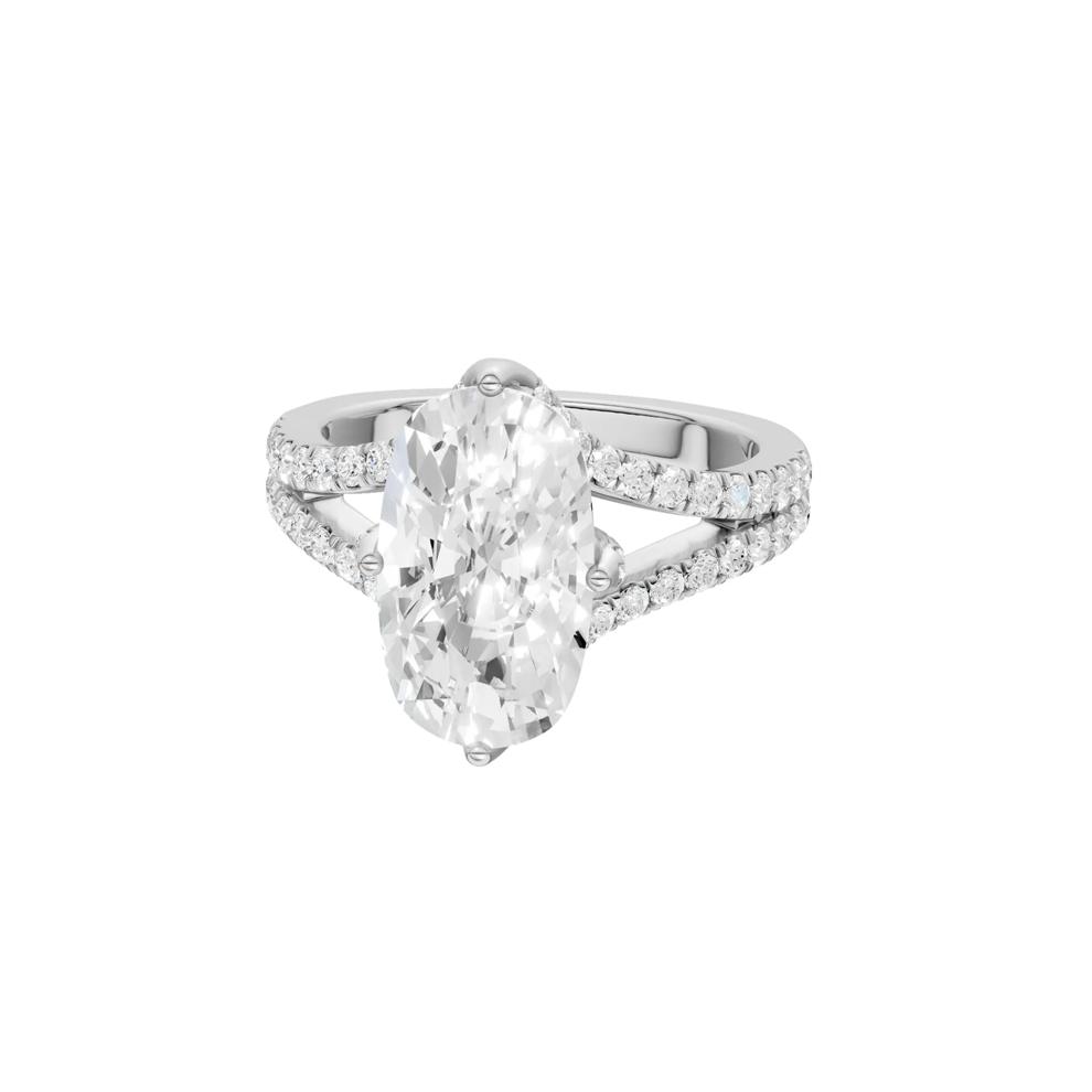 Sisi Lab Grown Diamond Engagement Ring in Platinum (3 1/2 ct. tw.) – Image 2 of 5