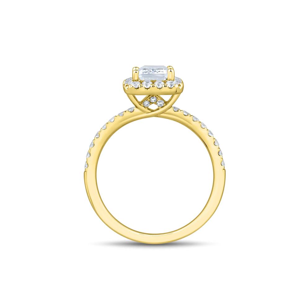 Lab Grown Diamond Emerald-Cut Engagement Ring in 14K Yellow Gold (2 ct. tw.) – Image 2 of 3