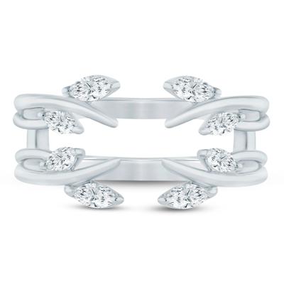 Lab Grown Diamond Marquise Open Insert in 14K White Gold (3/8 ct. tw.)